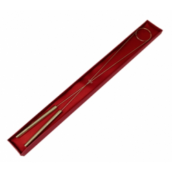 Wünschelrute aus Messing mit Schachtel runder Kopf 40cm