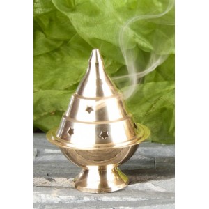 Messinggefäß "Atika" poliert, ca. 13 cm 