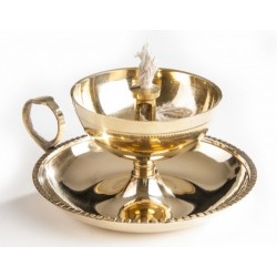 Ghee-Lampe, Messing, 8 cm
