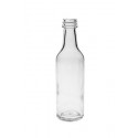 Geradhalsflasche 50 ml aus Klarglas mit Schraubverschluss