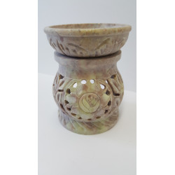 Duftlampe-Teelichtlampe "Blume klein" Speckstein