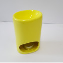 Duftlampe-Teelichtlampe  Keramik-Porzelan gelb