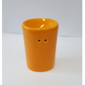Duftlampe-Teelichtlampe Keramik orange-oval