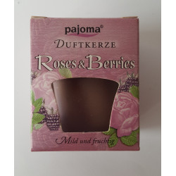 Duftkerze  -  "pajoma" - Roses & Berries