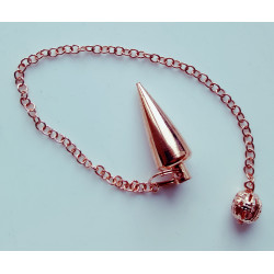 Tropfen Pendel - mit Kette - Kupfer