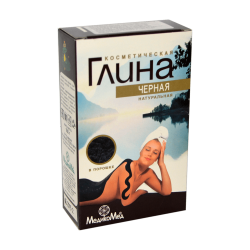 Kosmetischer Lehm Lehmpulver Gesichtsmaske schwarz 100 g Packung