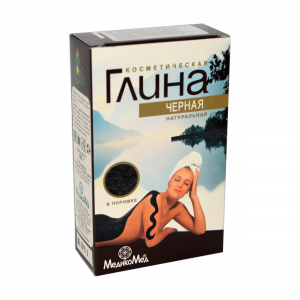 Kosmetischer Lehm Lehmpulver Gesichtsmaske schwarz 100 g Packung