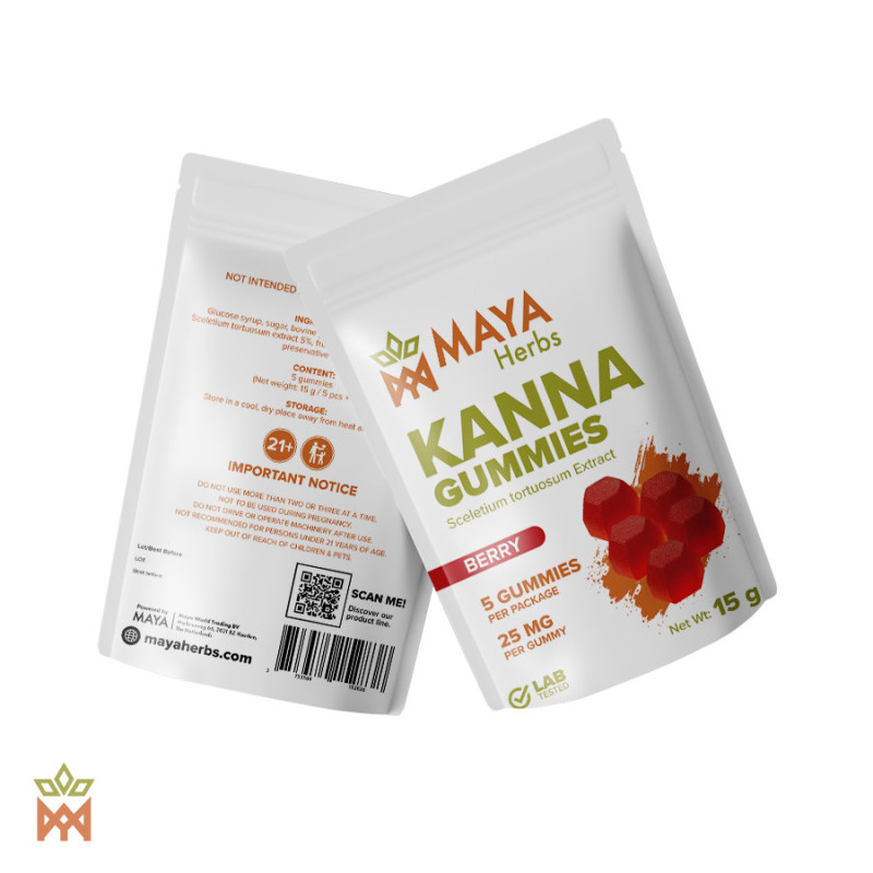 Kanna Gummibärchen – Beere 25 mg pro Gummibärchen