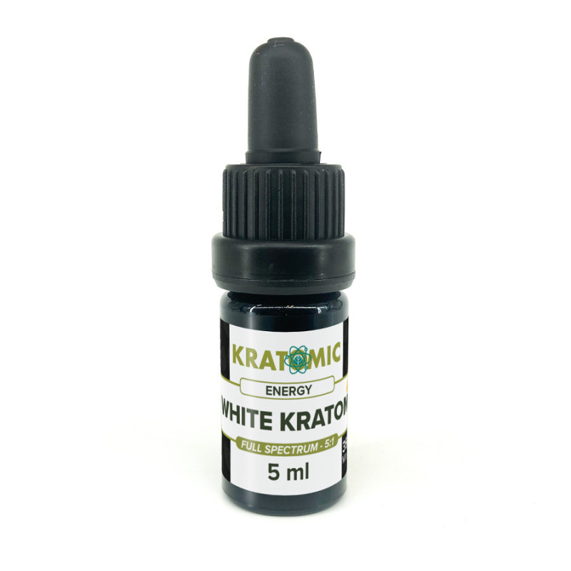 Weiße Kratom Tinktur Mitragyna speciosa – Energie – Vollspektrum 5:1 –