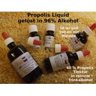 Propolis Tinktur 30%- 40% 100 ml mit Pipette in reinem Weingeist gelöst
