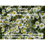 Kamillenöl deutsche Kamille Matricaria chamomilla naturreines ätherisches Öl 