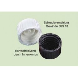 Schraubverschluss, schwarz ohne Tropfeinsatz