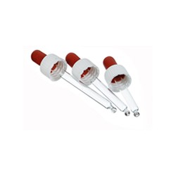 5 ml - Pipette, roter Sauger, weisser Verschluss