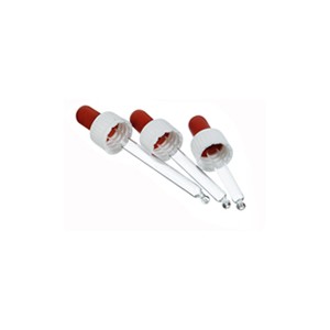 5 ml - Pipette, roter Sauger, weisser Verschluss