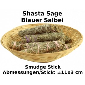 Shasta Sage Smudge Stick Blauer Salbei 1 Stück Reinigungsräucherung Top